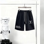 Graffiti Letter Embroidered Casual Shorts