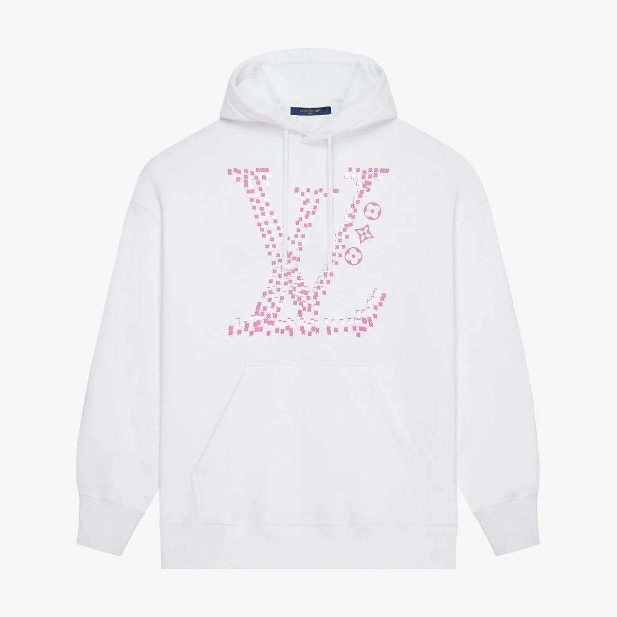 Pink Classic Letter Print Hoodie