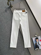Monogram Leather Tag Jeans