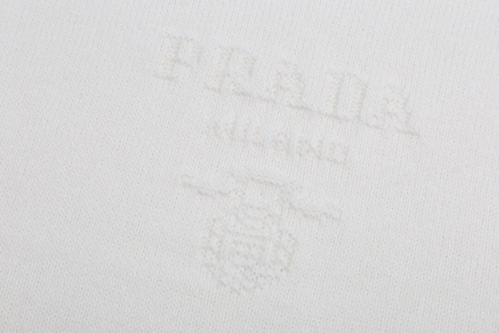 Tone‑on‑Tone Logo Cream Sweater