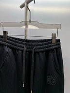 Geometric Embroidery Loose Straight Pants