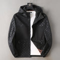 Split Panel Casual Hooded Jacket