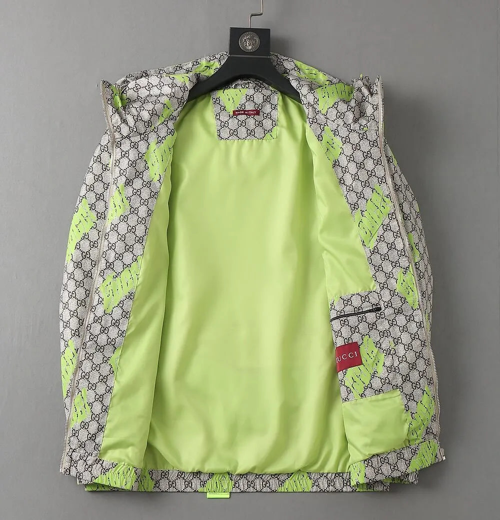 All‑Over Monogram Graffiti Hooded Jacket