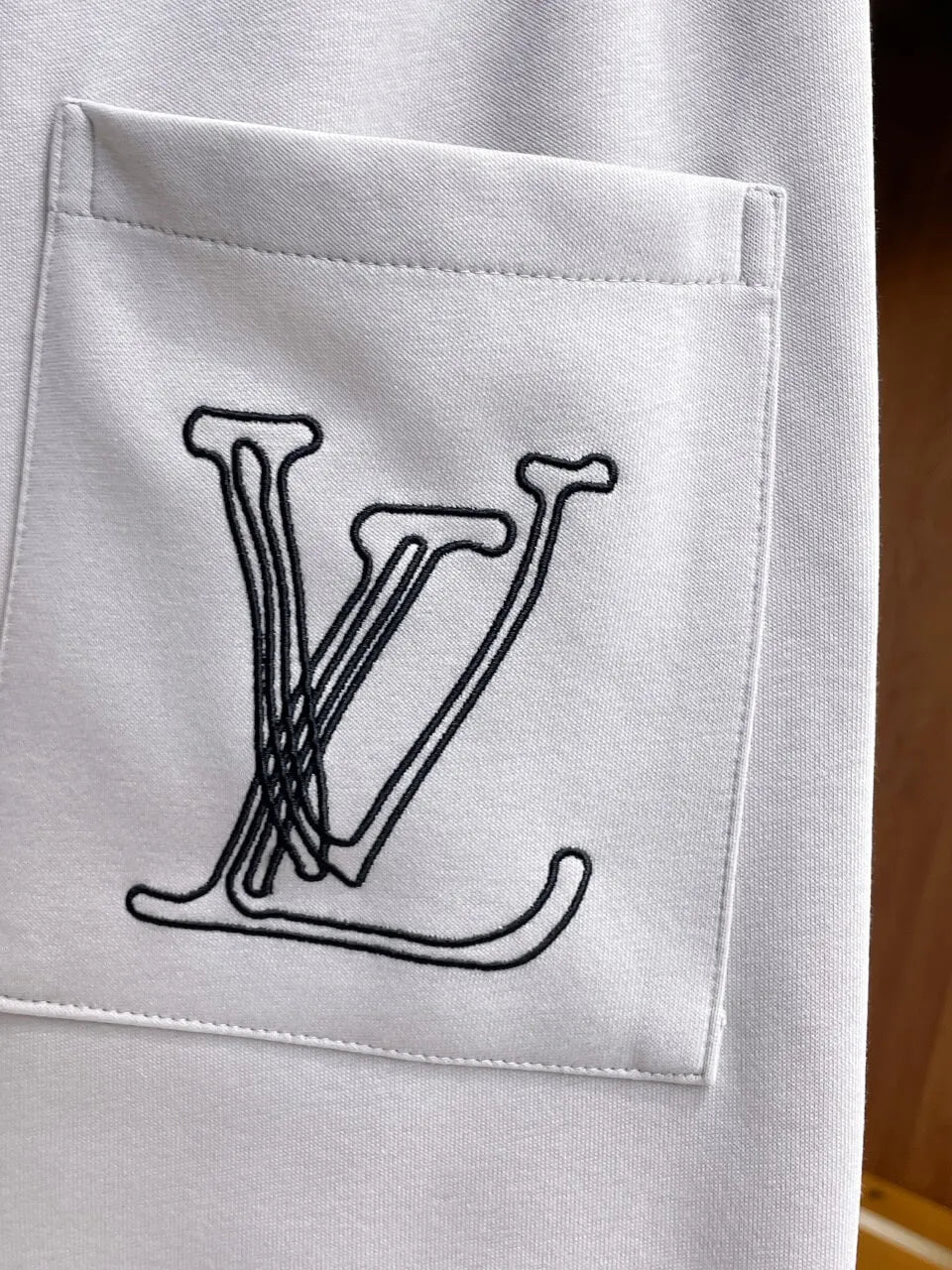 Vintage Script Logo Embroidered Casual Shorts
