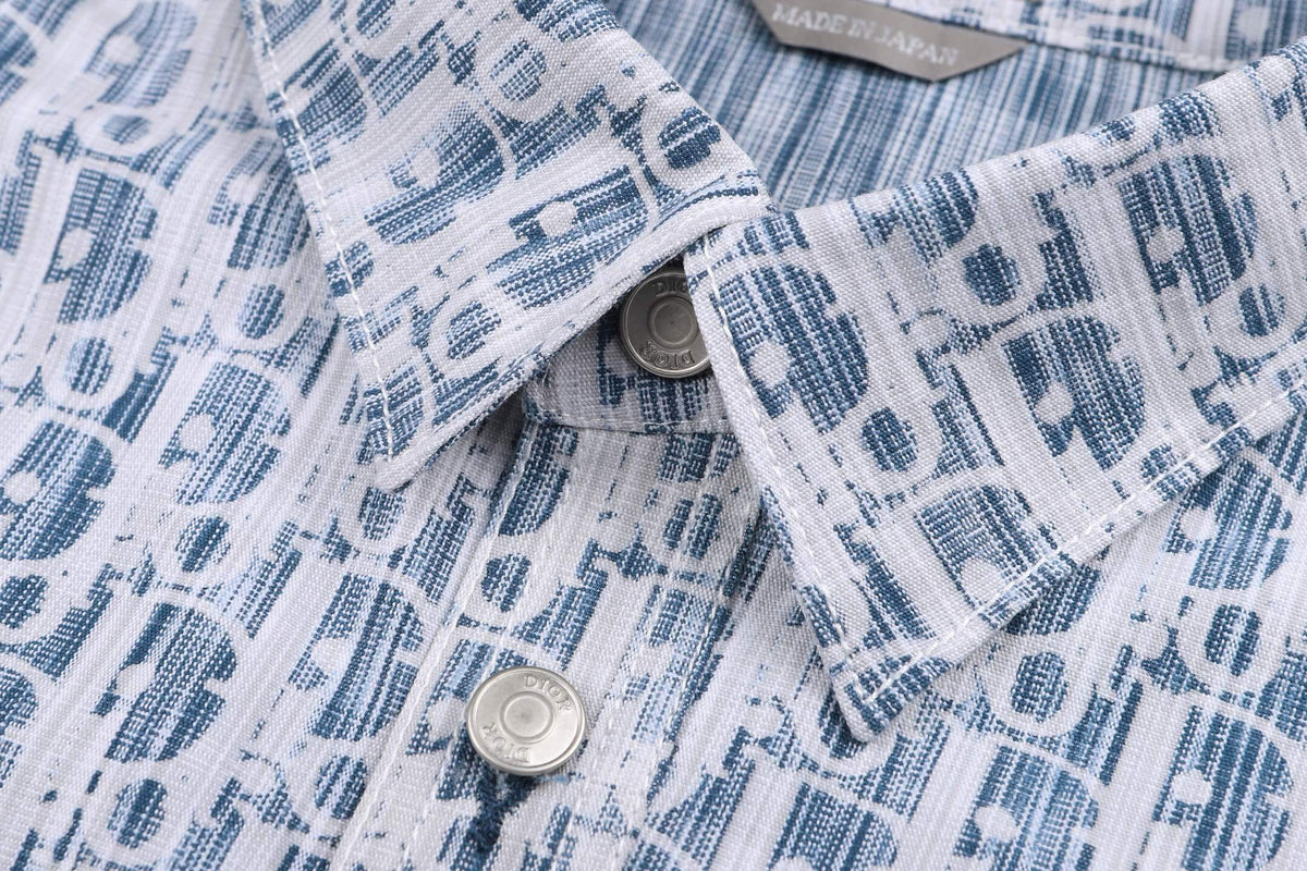 2026 New Button-Up Shirt With All-Over Letter Print