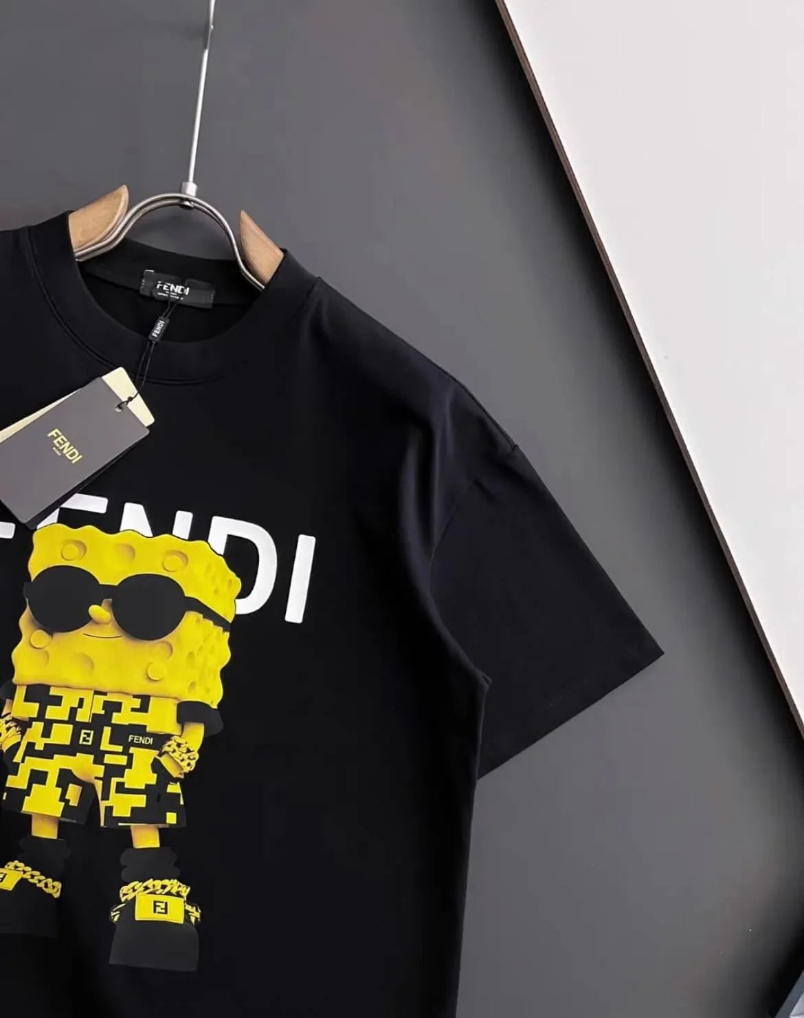 SpongeBob Cartoon Print T Shirt