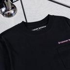 Black & Pink Floral Sanskrit Sweatshirt