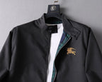 Embroidered Stand Collar Bomber Jacket