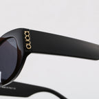 Cat-Eye Letter Logo Sunglasses