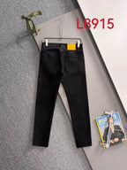Contrast Patch Stretch Jeans