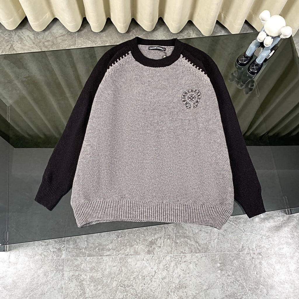 Sanskrit Cross Embroidered Sweatshirt