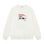 Colorful Horse Knight Embroidery Sweatshirt