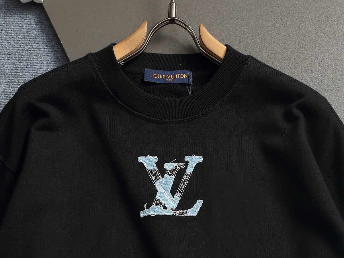 Denim Applique Sweatshirt