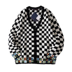 Colorful Floral Embroidered Knit Cardigan Jacket