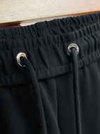 Embossed Side‑Stripe   Embroidery Straight Pants