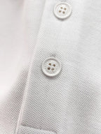Letter Embroidered Polo Shirt