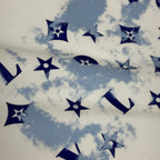 Blue Star Monogram Print T‑Shirt