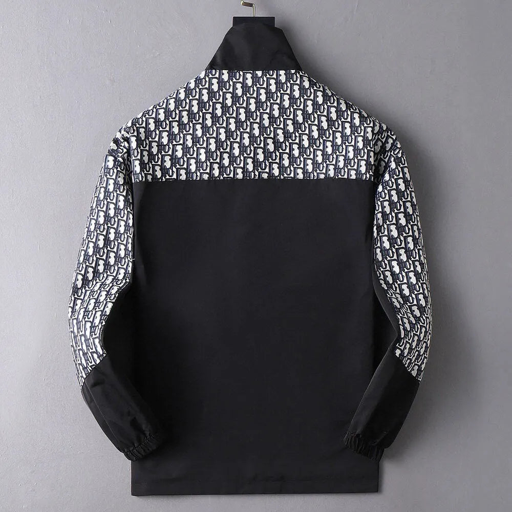 Mixed Print Cargo Pocket Jacket