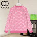 Jacquard Crew Neck Knit Sweater