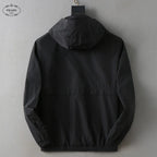 Triangle Seamed Hooded Jacket