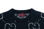 Vintage Jacquard Crew Neck Knit Sweater