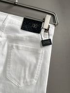 Classic Label Slim Straight Jeans