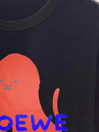 Sitting Lion Print Short Sleeve T‑Shirt