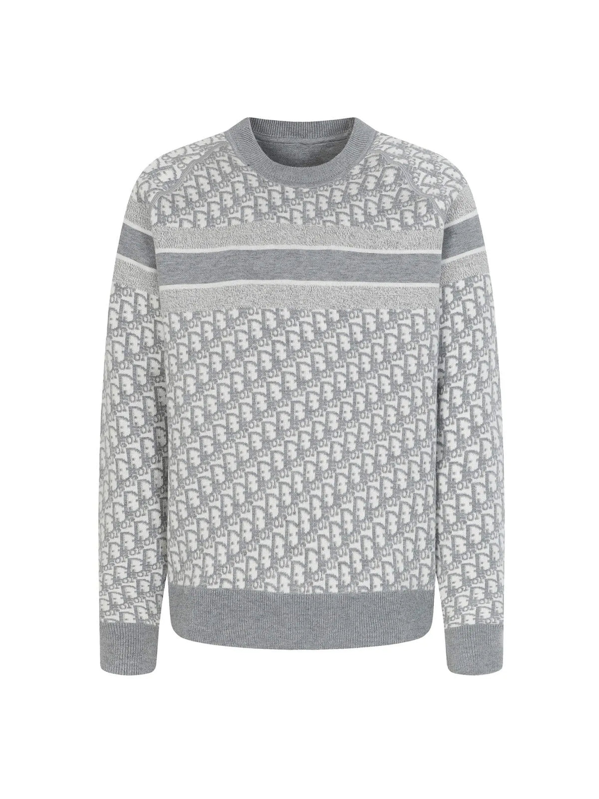 Monogram Striped Knit Sweater