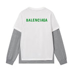 Green Letter Embroidery Sweatshirt