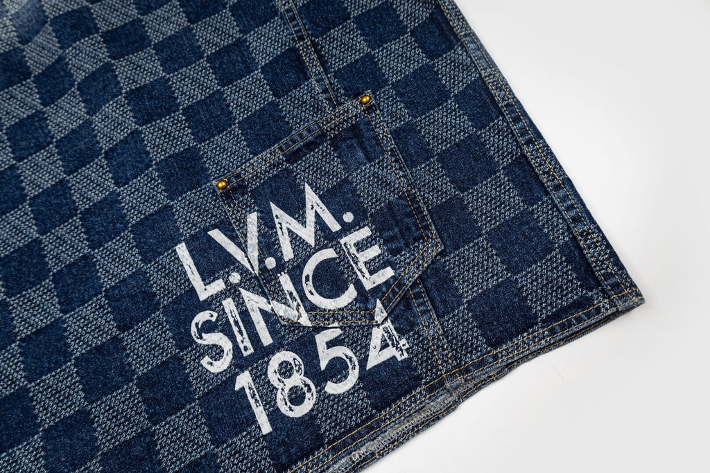 Checkerboard Skate Denim Jacket