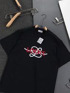 New Letter Embroidered T‑Shirt