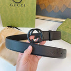 Classic Alternating Double G Buckle Belt