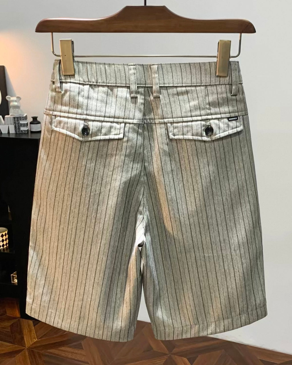 Pleated Breathable Chino Casual Shorts