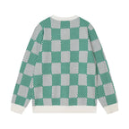 Checkered Jacquard Sweater