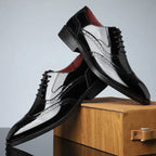 Thick‑Sole Brown Lace‑Up Business Shoe