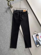 Monogram Leather Tag Jeans