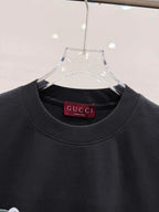 Retro Stripe Bar Letter Print T-Shirt