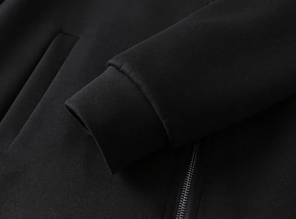 Hybrid Panel Casual Hooded Jacket