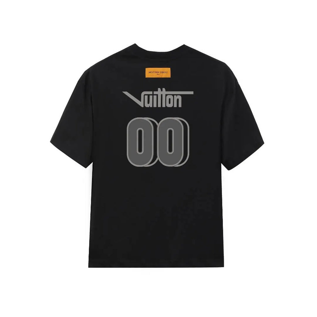 Double Sided 00 Number Letter Print T-Shirt
