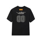 Double Sided 00 Number Letter Print T-Shirt