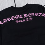 Black & Pink Floral Sanskrit Sweatshirt
