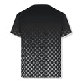 MONOGRAM GRADIENT BLACK WHITE T SHIRT