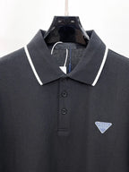 Classic Embroidered Triangle Polo Shirt