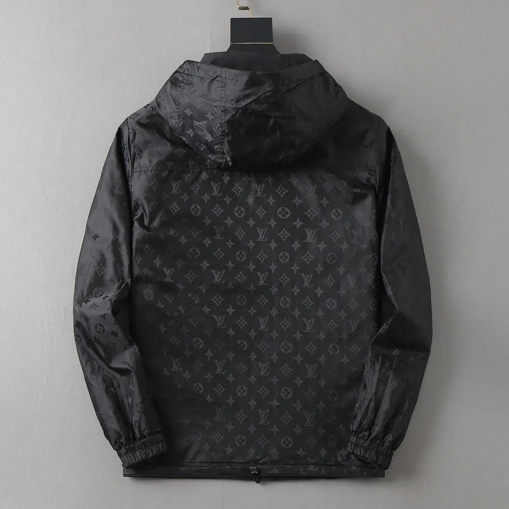 Monogram Lined Reversible Hooded Jacket