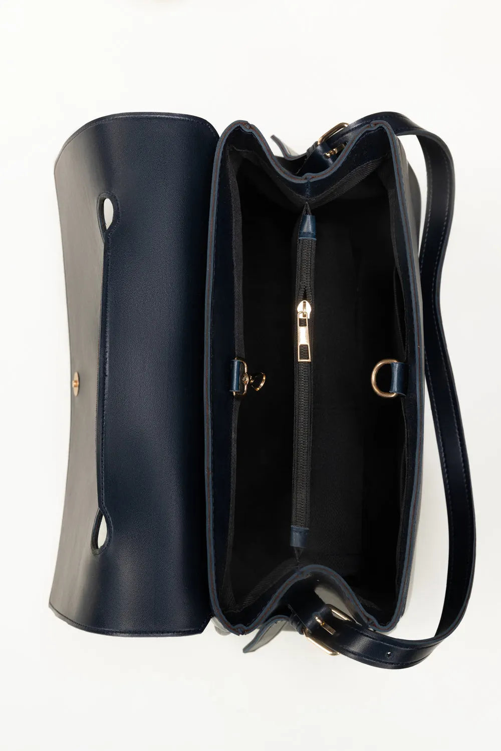 Vintage Dual‑Pocket Shoulder Bag