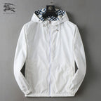 Reversible Plaid Hooded Jacket