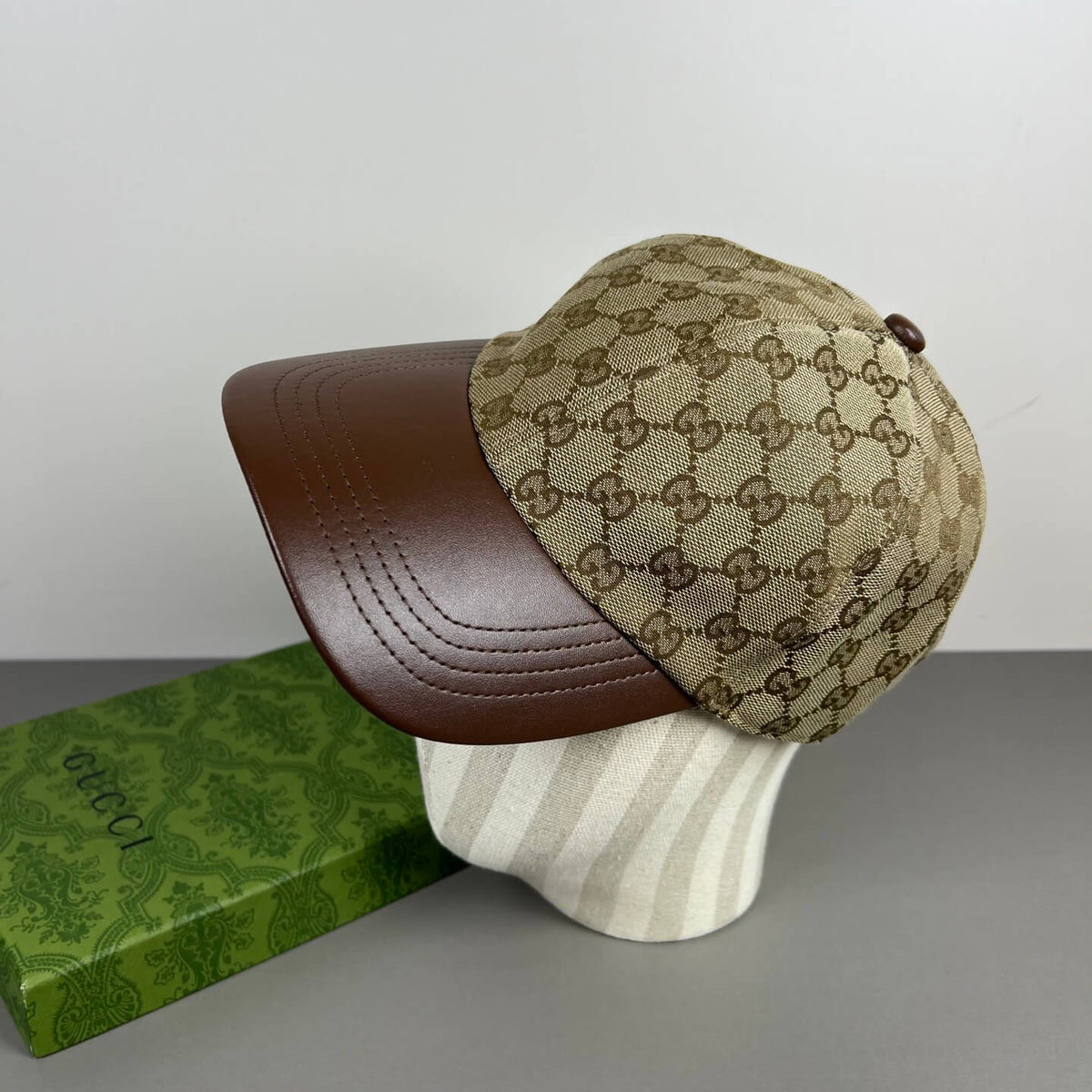 Classic Brown All-Over Print Baseball Cap