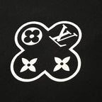Back Chain Circle Letter Print T-Shirt