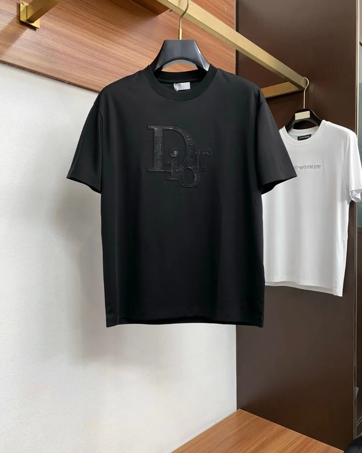 Rhinestone Letter T-shirt