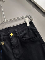 Patch Straight Jeans